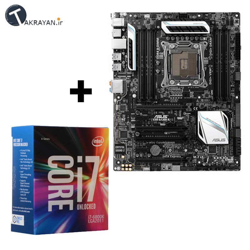 ASUS  X99-AUSB 3.1 Motherboard Intel Core i7 6800k CPU